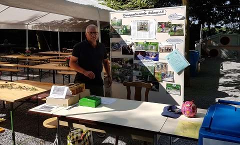 Kreuzgartenfest Infostand