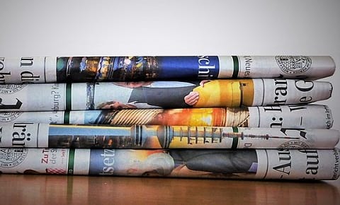 Zeitungsstapel