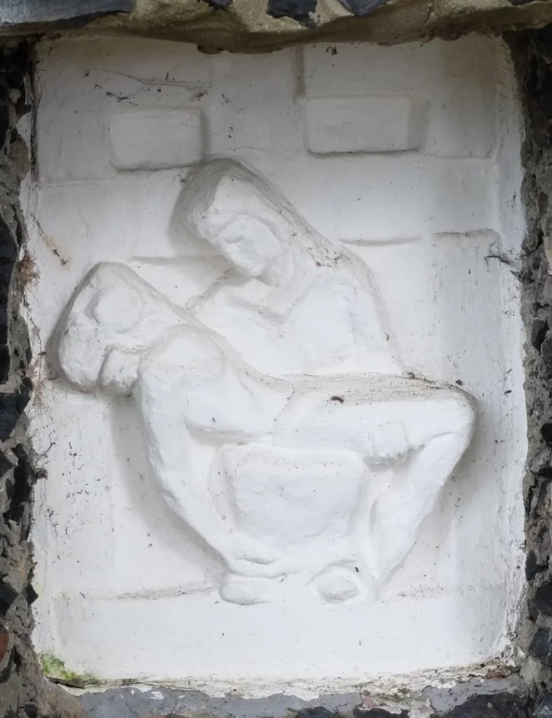 Kreuzgarten Station 13 Relief 1920w