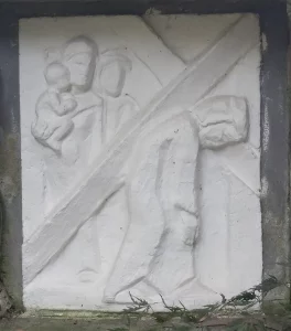 8. Kreuzwegstation: Jesus begegnet den weinenden Frauen