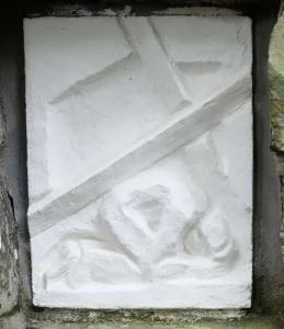 9. Kreuzwegstation: Jesus fällt zum dritten Mal unter dem Kreuz