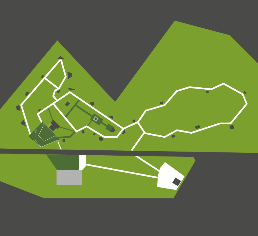 Grafik Übersichtsplan Kreuzgarten